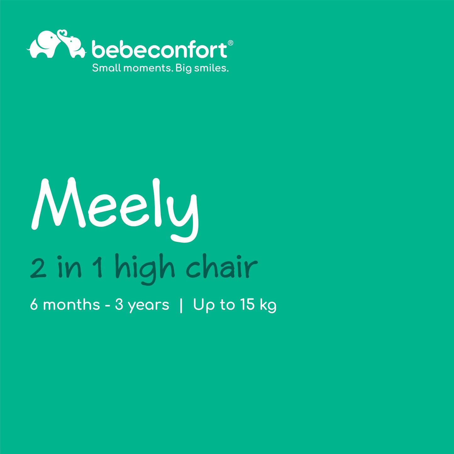 Bebeconfort Meely 2-in-1 Baby Highchair, Dark Grey