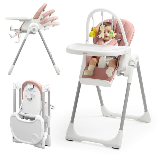 KÜB 3-in-1 Foldable Baby Highchair, Pink